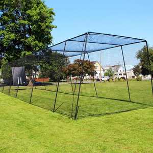 Không Gian Lớn 40ft 60ft <span class=keywords><strong>Softball</strong></span> Bóng Chày Batting Lồng Dễ Dàng Lắp Ráp Hình Thang Khung Sắt Với Thiết Bị Đào Tạo Bóng Chày Net - Product Image 1