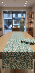 Vestido de Algodón Peinado 100% Orgánico, Ecológico, Ligero, con Estampado Floral Verde, Hecho a Mano en India, para Niñas y Niños - Product Image 2