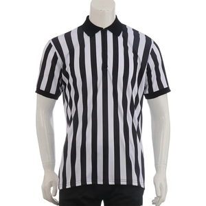 Camiseta de árbitro de fútbol con logotipo personalizable, camiseta de árbitro de fútbol con sublimación de tela tejida de 320g - Product Image 1