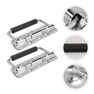 2 pcs chuyến bay trường hợp xử lý phần cứng mùa xuân nạp núm ngăn kéo kéo vali kim loại lõm kéo xử lý - Product Image 3