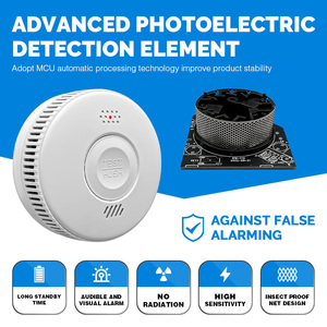85Db Safe Sound Autonome <span class=keywords><strong>Photoélectrique</strong></span> Sans Fil Cigarette Fumer Feu Détecteur <span class=keywords><strong>De</strong></span> <span class=keywords><strong>Fumée</strong></span> Alarme - Product Image 2