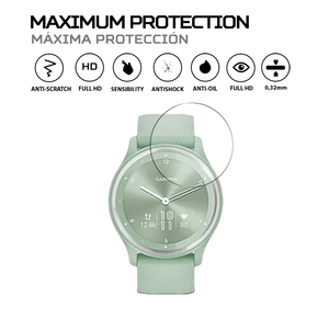 ANTISHOCK ฟิล์มกันรอยหน้าจอ Garmin <span class=keywords><strong>Vivomove</strong></span> <span class=keywords><strong>Sport</strong></span> ฝาครอบป้องกันระดับพรีเมียมสำหรับอุปกรณ์ของคุณ - Product Image 2