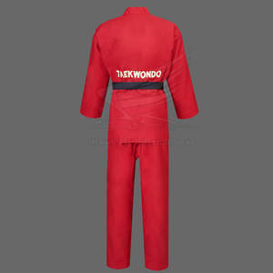 Uniformes de Taekwondo Hechos en Pakistán de Alta Calidad, Transpirables, Duraderos y Ligeros, con Logotipo Frontal para Hombre - Product Image 3