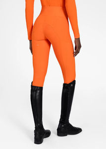 Collants d'équitation personnalisés pour femmes, avec panneau en maille et assise en silicone, leggings de performance en spandex, design sur mesure - Product Image 3