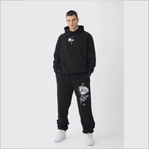 Conjunto Deportivo Informal Personalizado de Sudadera y Pantalones Deportivos para Hombre y Unisex, Corte Regular, Grueso - Product Image 5