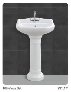 Artículos sanitarios de cerámica para baño de piedra natural decorativa India-Fregadero de pedestal de granito, lavabo de pedestales Lavabo, Morbi - Product Image 6