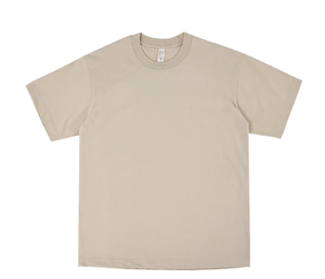 T-shirt en coton uni à manches courtes, surdimensionné, en vrac, poids lourd, impression de logo personnalisée, t-shirt vierge, taille plus, t-shirts pour hommes - Product Image 4