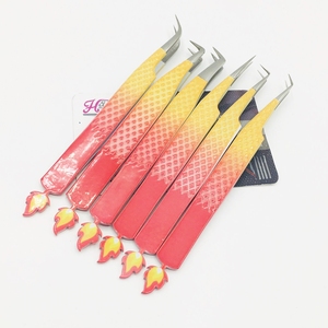 ขนตาปลอมแบบปากคีบปลายไฟเบอร์ทนทานต่อขนตาแหนบปลายแหลมด้ามเรียบมิงค์ - Product Image 6