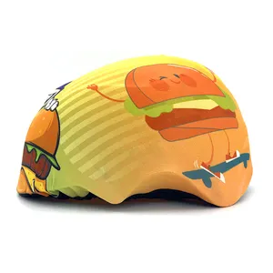 SANDIAN Factory Direct Kids Fun Burger Kids Helmet Cover Picnic Outing Riding Scooter Bike Skiing Safety Helmet Cover