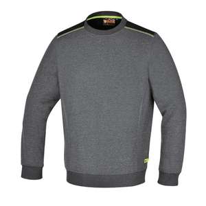 BETA Sweat-shirt à col rond pour homme avec empiècements noirs sur les épaules et détail vert fluorescent - Product Image 1