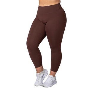 High Quality Custom High Waist Sports <b>Leggings</b> for Women Wholesale OEM Service Solid <b>Pattern</b> Pants - Product Image 2