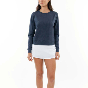 Vente en gros Sweat-shirt à col rond pour femmes Dernière arrivée Sweat-shirt teint uni pour femmes de différentes tailles Sweatshirts respirants pour femmes - Product Image 3