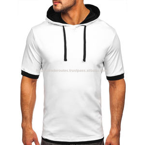 Sudaderas con Capucha Blancas Sólidas Personalizadas por el Fabricante, con Bordado y Logotipo Serigrafiado, Material de Poliéster/Algodón para Invierno - Product Image 1