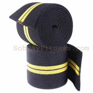 Bandes de genou unisexes en caoutchouc naturel, élastiques, respirantes, avec logo personnalisé, marque personnalisée, tailles S à XXL, pour la sécurité et le fitness - Product Image 5