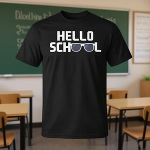 T-shirt Hello School, retour à l'école pour les enseignants et les élèves - Product Image 3