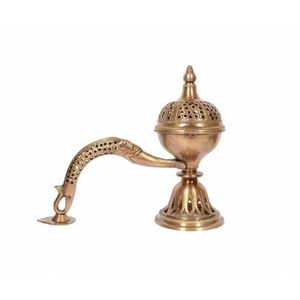 Decoración de Latón para Interiores, Quemador de Incienso de Latón para Mesa, Adorno para el Hogar, para Sala de Estar, en Oferta - Product Image 1