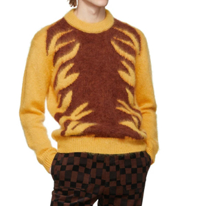 Pulls pour hommes anti-rétrécissement, prix de gros abordable, pull à col rond, vêtements d'hiver, tricot tendance, pulls en mohair pour hommes - Product Image 6