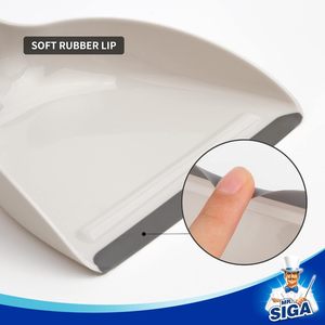 ชุดที่โกยขยะและแปรง MR.SIGA ด้ามไม้ไผ่ สีขาว 1 ชุด - Product Image 4