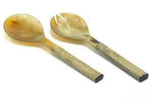 Ensemble de couverts en corne avec Mini thème, outils de décoration pour la maison, meilleure vaisselle, conception de finition personnalisée disponible - Product Image 5