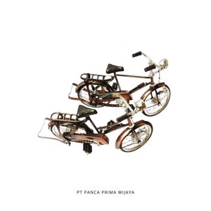 Mini Vintage de alta calidad de 28cm para juego de bicicleta, modelo de hombre y mujer de Metal pulido para decoración del hogar - Product Image 3