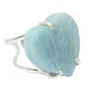 อความารีนคลาสสิกสำหรับงานแต่งงานงานหมั้นครบรอบเครื่องประดับสำหรับงานเลี้ยงผสมรูปทรงโค้งและแหวนลวดทำจากทองเหลือง - Product Image 3