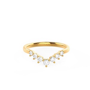 Bague en diamant de laboratoire en or IGI Bague en diamant rond 10 carats 14 carats pour mariage et bague de fiançailles ou bande - Product Image 4