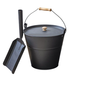 Solid Metal Copper Antique Finishes Coal <b>Bucket</b> With Handle Coal Scuttle Luxurious galvanized steel coal <b>bucket</b> <b>fire</b> pits - Product Image 3