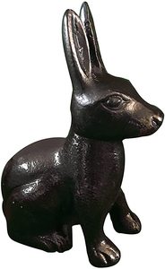 Supersale, organizador de sujetalibros de diseño moderno, pieza de exhibición de escritorio de conejo de oro negro fundido sólido para revistas y periódicos - Product Image 3