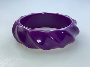 สร้อยข้อมือเรซินพิมพ์ลาย3D อ่อนแบบเรียบง่ายกำไลข้อมืออ้วนสีเหลืองเทาเครื่องประดับแบบทำมือสำหรับผู้หญิงอุปกรณ์ของขวัญวันเกิด - Product Image 4