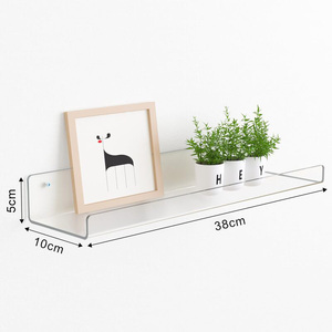 Estantes de acrílico elegantes montados en la <span class=keywords><strong>pared</strong></span> directos de fábrica adecuados para exhibir cosméticos en salones - Product Image 6