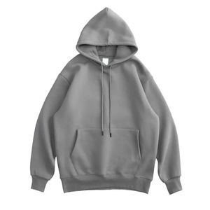 Sweat-shirts à capuche en coton et élasthanne de haute qualité, 300 g/m², poids lourd, épaules tombantes, sans cordons, surdimensionnés, pour hommes - Product Image 5