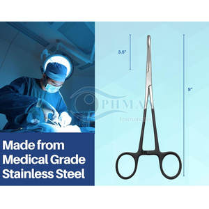 Pinzas de sujeción de esponja Rampley, abrazadera hemostática quirúrgica de 25cm, pinzas de sujeción de esponja Rampley Premium de acero inoxidable - Product Image 5