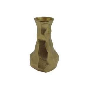 Standard Design Aluminium <b>Flower</b> <b>Vase</b> Antique Gold For Home And Wedding Tabletop Decorative <b>Flower</b> <b>Vase</b> Handmade Bulk - Product Image 1