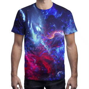 เสื้อยืดแฟชั่นพิมพ์ลายแบบระเหิดหลากสีสำหรับผู้ชายเสื้อยืดพิมพ์ลายโพลีเอสเตอร์ - Product Image 3