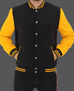 Nouvelles Idées de Produits 2026 : Blouson Universitaire Personnalisé avec Logo Brodé, Blousons Universitaires Unisexe, Blouson en Cuir Noir 2026 - Product Image 5