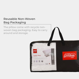 Oreiller solide confortable pour le cou en microfibre et fibre de polyester écologique doux respirant haute capacité d'absorption facile à nettoyer - Product Image 5