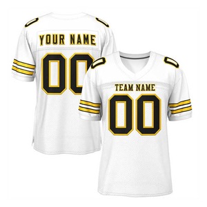 Service OEM 100% polyester à bas prix à vendre maillot de football américain de sublimation Logo personnalisé pour hommes bonne haute qualité - Product Image 2