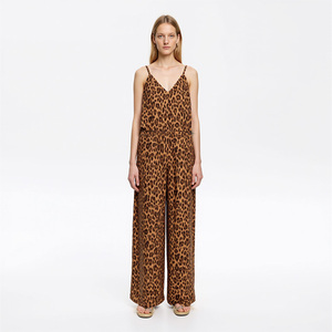 <span class=keywords><strong>Mono</strong></span> de Mujer con Estampado de <span class=keywords><strong>Leopardo</strong></span> Personalizado 2026, <span class=keywords><strong>Mono</strong></span> de Verano Informal con Tirantes Finos y Estampado de <span class=keywords><strong>Leopardo</strong></span> para Mujer - Product Image 1