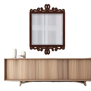 Miroir en bois cadre en bois décor mural miroir pour salle à manger et salon décor à la maison cadre photo miroir intelligent - Product Image 1