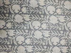 Tissu en coton Jaipuri fait à la main Style Sanganeri avec impression de bloc à la main fil cardé léger femmes filles sacs couvre jupes - Product Image 2