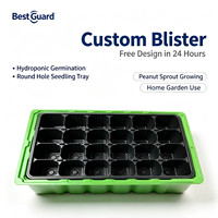 Boîte d'expédition en blister PET transparent pour boutures de plantes, emballage protecteur pour plantes en pot et pousses
