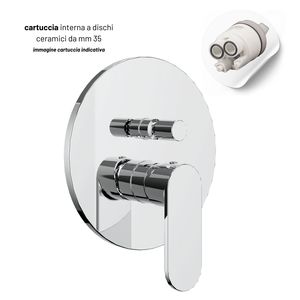 Single-Lever Polished Chrome Shower Mixer with 2-Way <b>Diverter</b> Easy Install Box System Series One Bath & Shower Faucets - Product Image 2