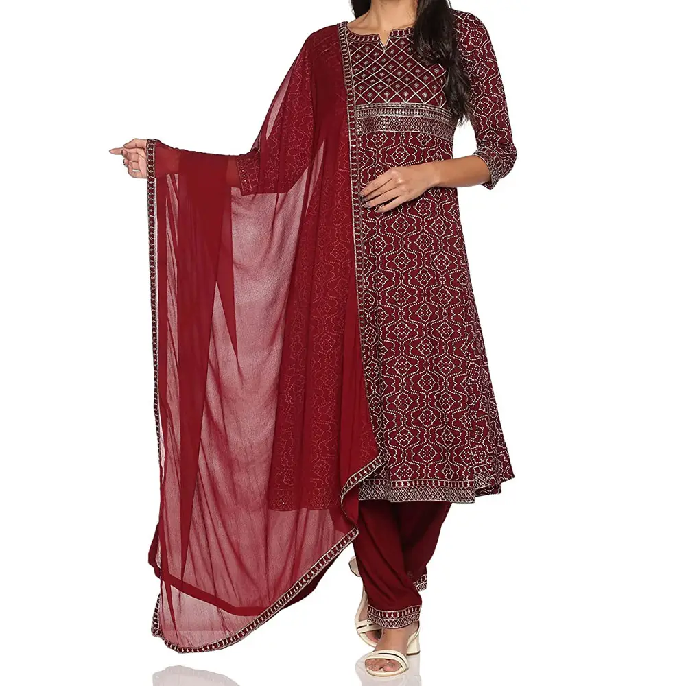 Benutzer definierte Premium-Qualität Chiffon formale pakistani sche indische bestickte Designer 3-teiligen Anzug für Frauen