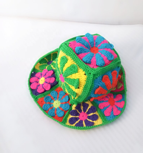 Chapeau Bob en Crochet Grande Fleur Marguerite Automne-Hiver – Vente en Gros pour Accessoires Quotidiens et de Fête - Product Image 5
