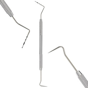 Sonde d'exploration dentaire 23 CP12 en acier inoxydable, instrument de diagnostic à double extrémité, sonde et explorateur parodontal combinés, Pakistan - Product Image 1
