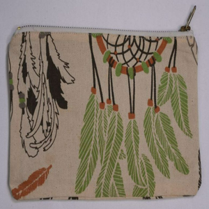 Sac de voyage cosmétique en toile de coton écologique de luxe, petit, avec logo personnalisé imprimé, fermeture éclair, sacs cadeaux recyclés - Product Image 1