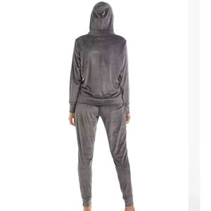 Ensemble de survêtement d'entraînement pour femmes en gros, brodé, boutonné, style vintage streetwear, personnalisable, 100 % coton, long - Product Image 2