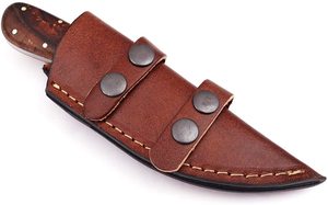 ZACSM Sk16 Customizable Damascus Steel Fixed Blade <b>Knife</b> with Wood Handle Hunting Camping Outdoor Industrial Use OEM Available - Product Image 5