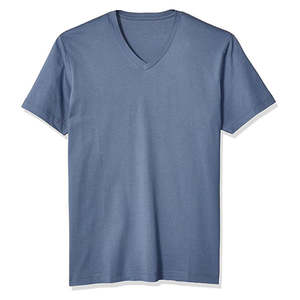 2025เสื้อยืดคอวีลำลองสีพื้นสำหรับผู้ชายผ้าฝ้าย100% น้ำหนักเบา180กรัมระบายอากาศได้ดีสำหรับฤดูร้อน - Product Image 4