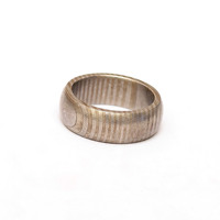 JEXMOO ENTERPRISES Anillo Clásico de Acero Inoxidable Grabado a Mano Personalizado DIY con Caja de Cuchillas de Cambio Rápido de 8mm de Varios Tamaños - Regalo Perfecto